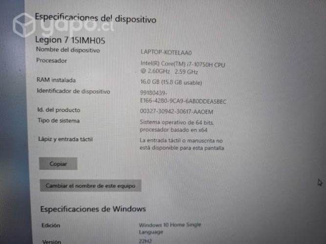 Notebook Legion 7 - Lenovo (Gaming Pro)