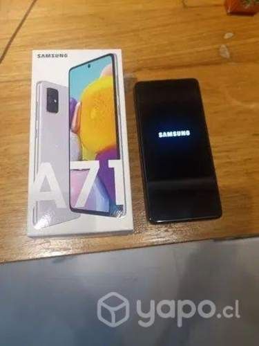 Samsung A71 128 gb con caja, cargador y lamina