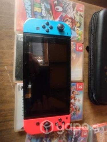 Switch + 6 Juegos Originales+ Estuche ! Ofertón