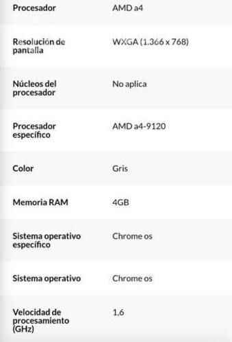 Computador chromebook hp 11a g8