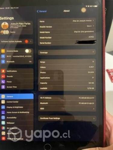 IPad Air 3 (tercera Generación) - Excelente Estado