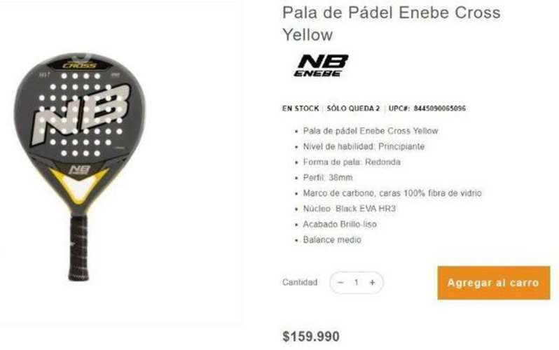 Pala de padel enebe