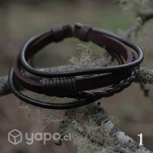 Pulseras marrón múltiples 2x1