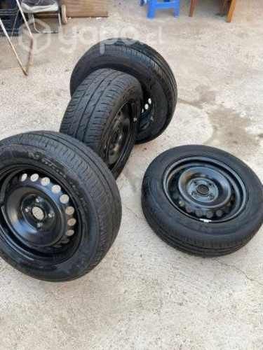 Llantas kia morning + Neumáticos + tapas