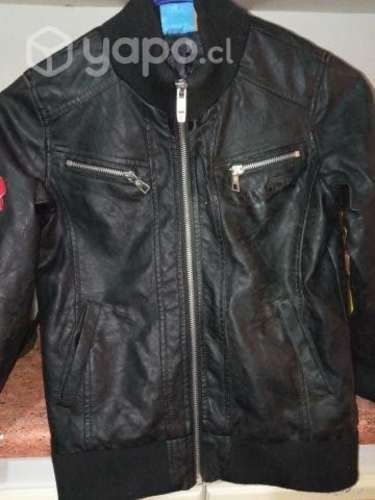 Chaqueta cuero hotwell negra de niño 6 a 7 años