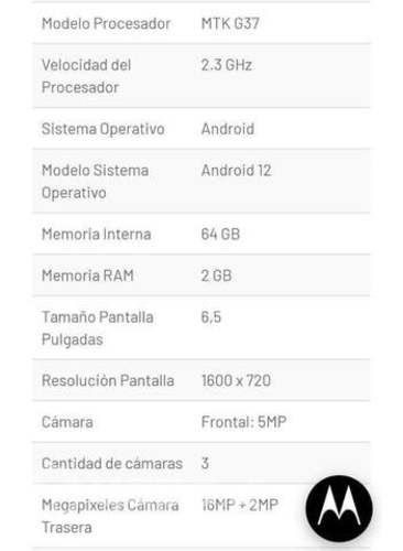 Motorola E22i nuevo sin uso