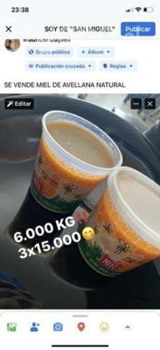 Miel de avellana natural