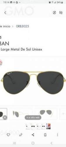 Lentes ray ban piloto