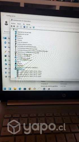 Notebook hp i3, 8 gb en ram y disco 250