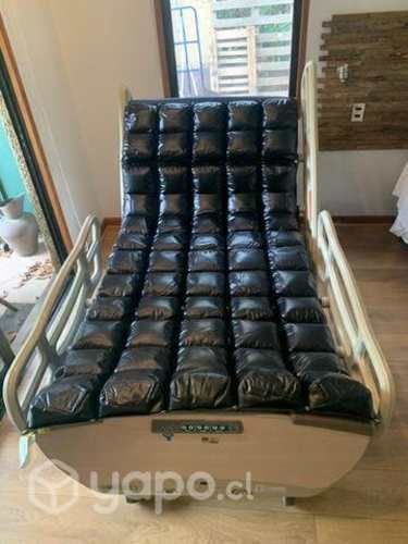 Catre clinico+ colchón+ colchón anti escara