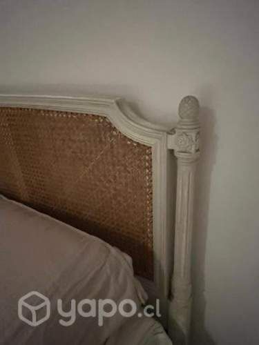 Respaldo Normando con junco 2 plazas y veladores