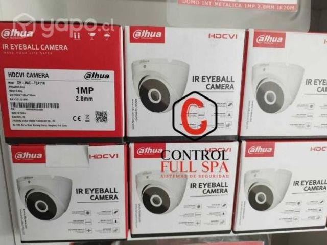 Dahua domo metalica 1MP 720P 2.8mm IR20 IP67