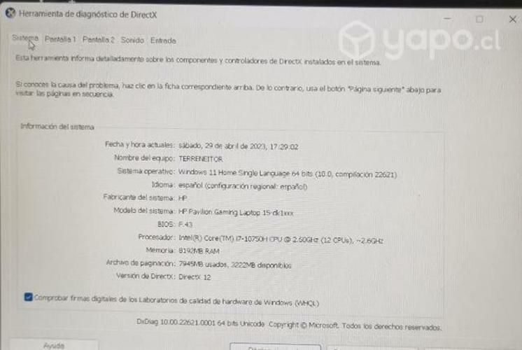 Laptop gamer HP Pavilion Gaming