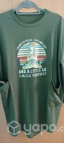 Polera manga larga oversize