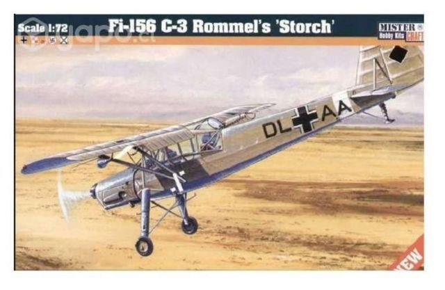 Maqueta De Avión Alemán Fieseler Storch 156,1/72