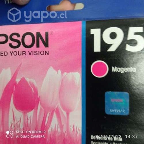 Tintas Epson 195 colores originales