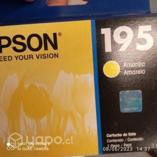 Tintas Epson 195 colores originales
