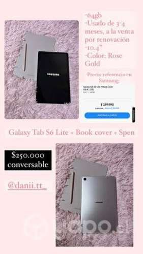 Galaxy Tab S6 Lite + Book cover + Spen