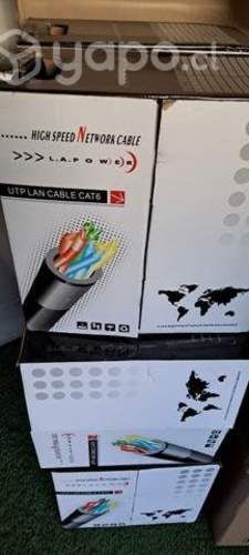 Cable categoria 6 LaPower 305m blanco