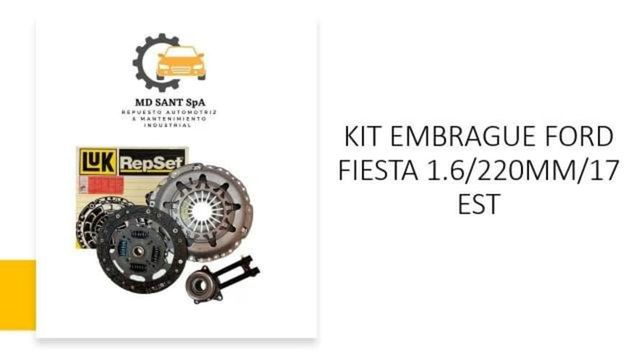 Kit embrague for fiesta 1.6