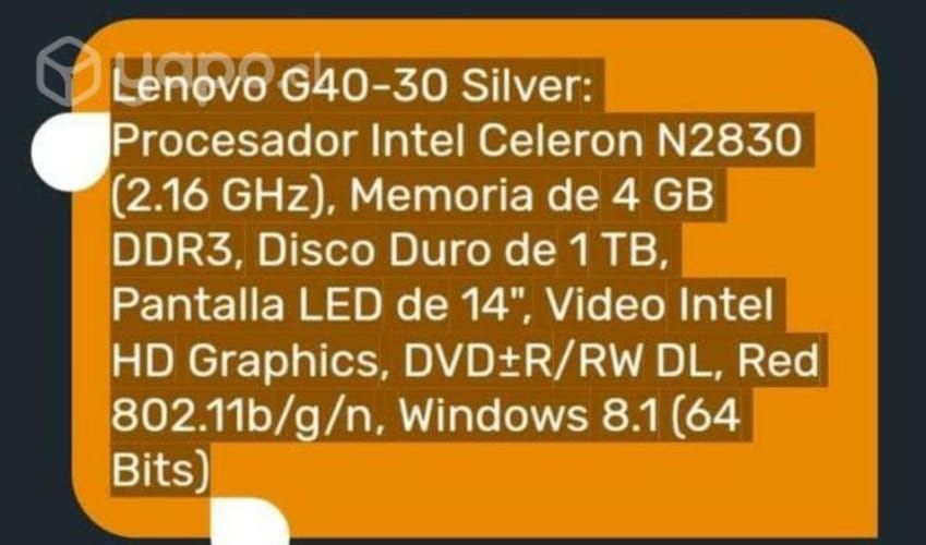 Notebook lenovo