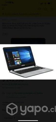 Notebook Asus A407UA 14 /Inter Core i3./1t hdd