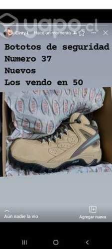 Bototos de seguridad mujer numero 37 hombre 41