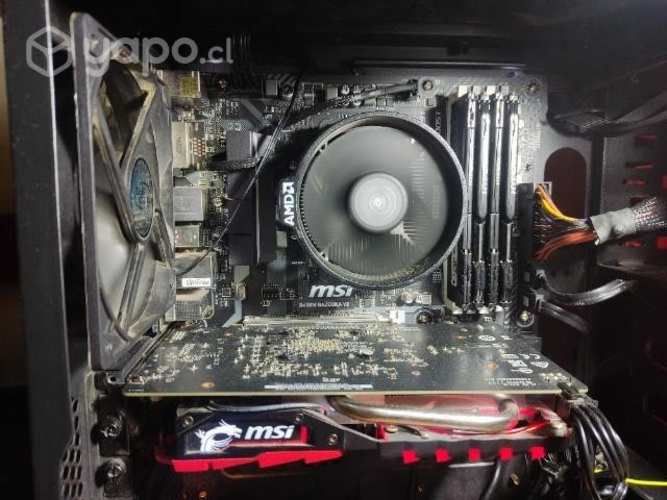 Pc gamer + monitor + mouse + teclado + auriculare