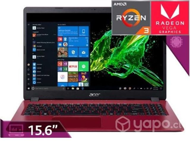 Acer Aspire 3 AMD Ryzen 3 8GB RAM 1TB HDD 128SSD
