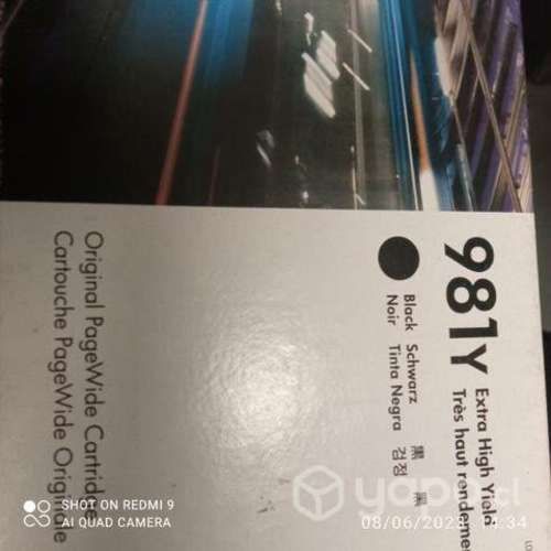 Tinta HP 981y black original de alta