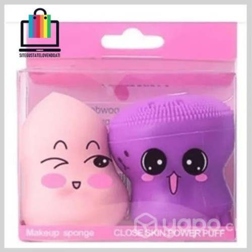 Set Esponja De Maquillaje Mas Pulpito De Silicona