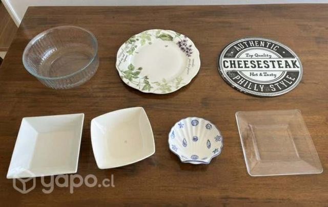 Set 7 platos/fuentes