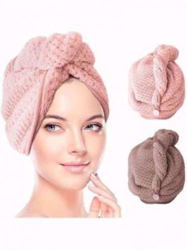 Toalla Gorro Para Secar Cabello Ducha Microfibra