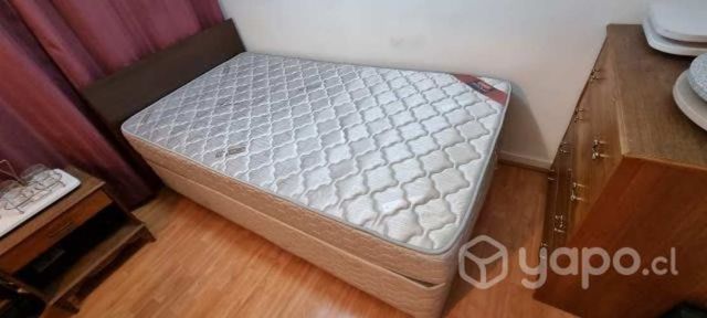 Box Spring usado impecable 1.5 Plaza