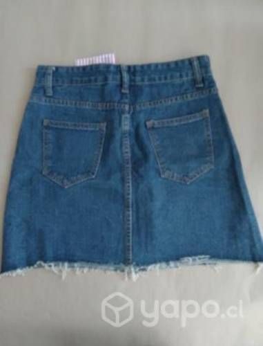 Falda de mezclilla