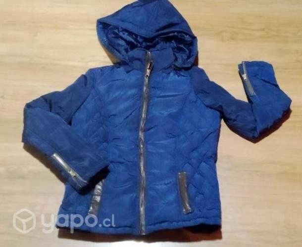 Chaqueta impermeable. Azul, talla S.