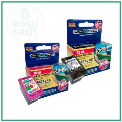 Pack color y negro tintas para HP 662XL