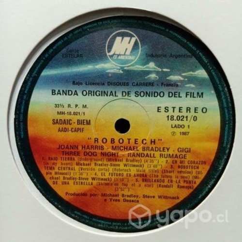 Lp Vinilo Robotech Soundtrack Original '87