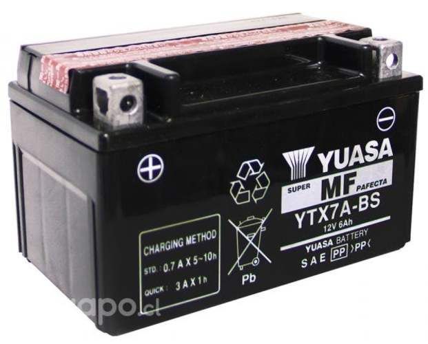Batería moto yuasa ytx7a-bs 6ah
