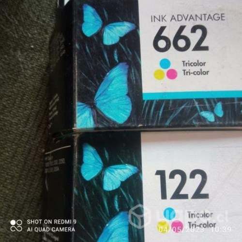 Tintas HP 122 y 662 colores originales