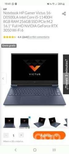 Notebook victus hp core i5