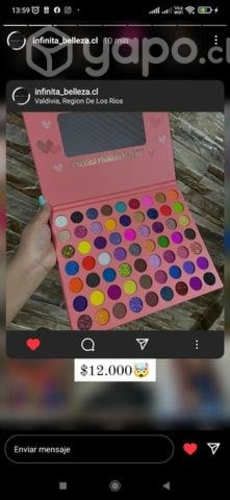 Paleta maquillaje