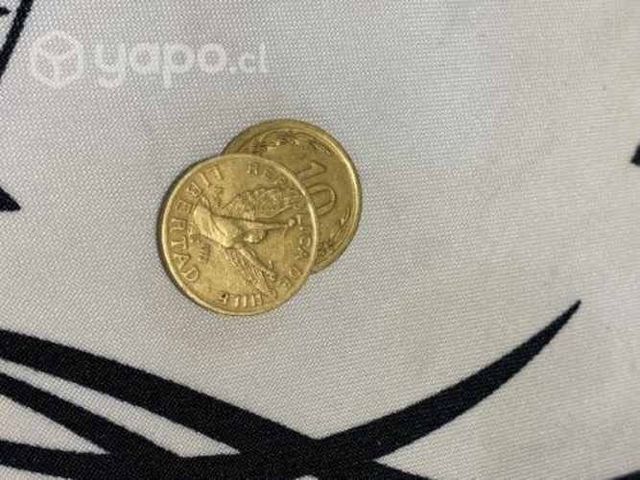 Más de 400 Monedas 10 pesos ángel