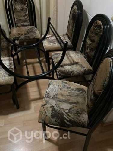 Comedor Metálico 6 sillas