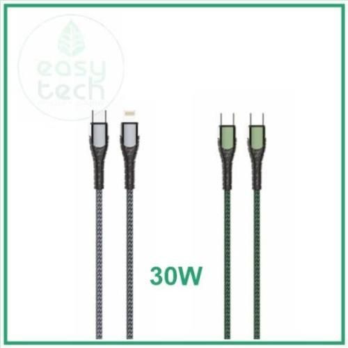 Cable de iphone a ligthning 30W 1 y 2 metros