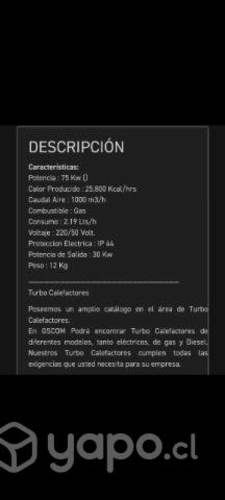 Turbo calefactor