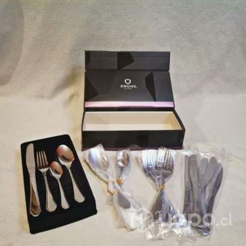 Set cuchilleria acero inoxidable 24 piezas