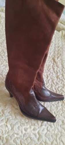 Botas cuero brazileño cafe 36