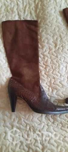 Botas cuero brazileño cafe 36