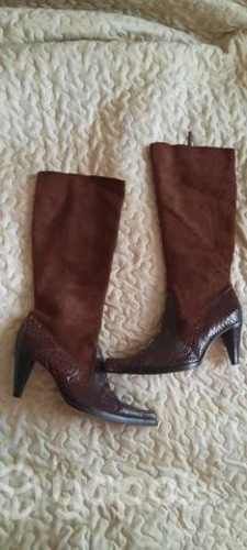 Botas cuero brazileño cafe 36